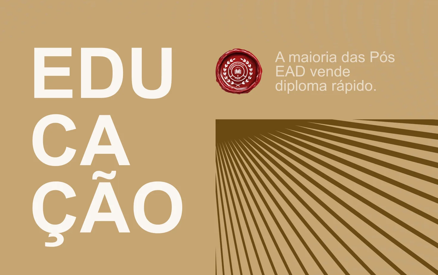 Card da área Educação no site FINSP
